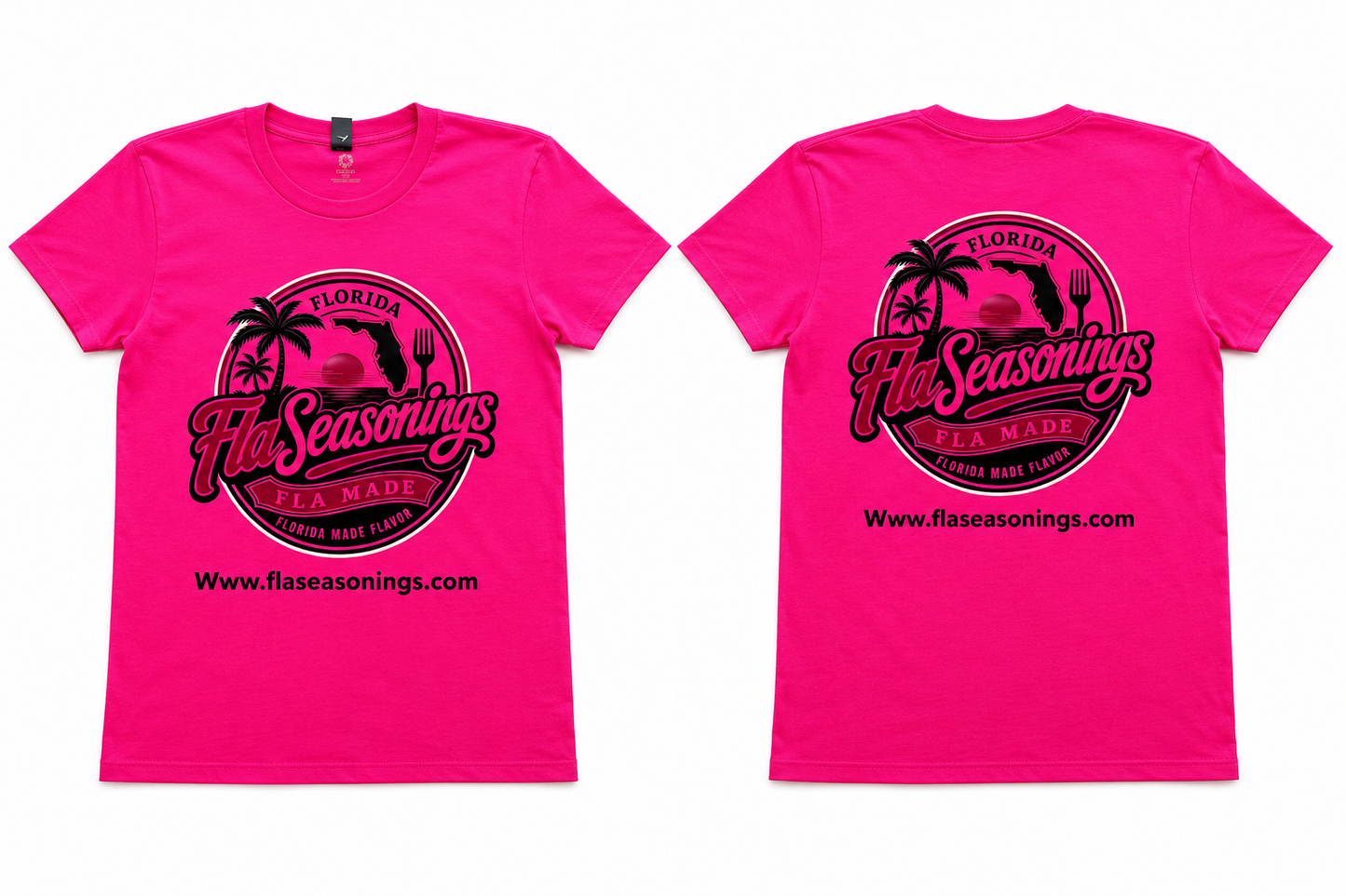 FlaSeasonings Women's Logo Tee- Pink